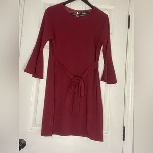 Lulu’s Burgundy red party dress